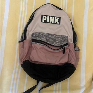 PINK Victoria's Secret Pink and Black Backpack